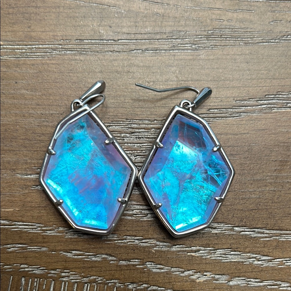 Blue/Purple Geometric Earrings
